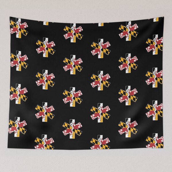 Item preview, Maryland Flag EMS - Emergency Medical Services for EMTs, Paramedics, ALS, BLS, Ambulance Drivers, Technicians, and Dispatchers designed and sold by MarylandStyle.