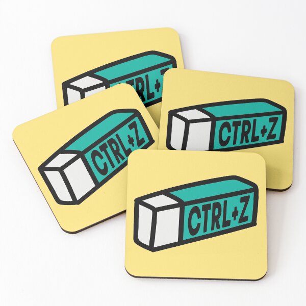 Item preview, CTRL Z Eraser turquoise designed and sold by Buterus.