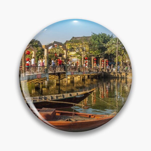 Item preview, Afternoon sun falling on the Cau An Hoi Bridge on the Thun Bon River, in the centre of the beautiful and ancient Hoi An designed and sold by SnapTPhotograph.
