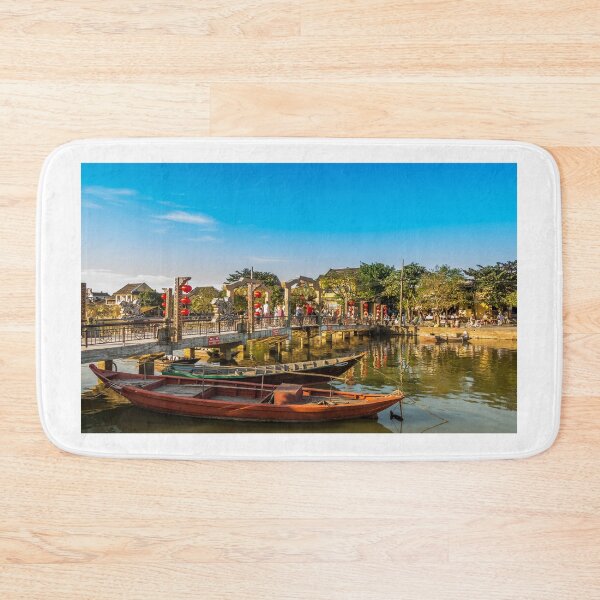 Item preview, Afternoon sun falling on the Cau An Hoi Bridge on the Thun Bon River, in the centre of the beautiful and ancient Hoi An designed and sold by SnapTPhotograph.