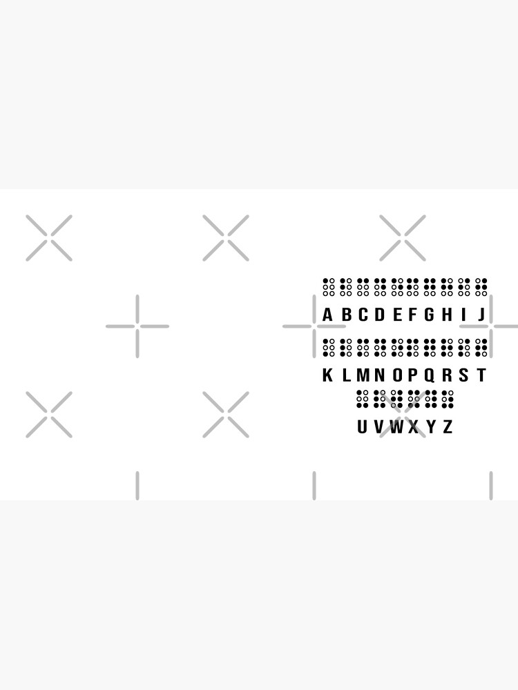 "BrailleAlphabetShirt Lehrer BrailleSprache WeltBrailleTag