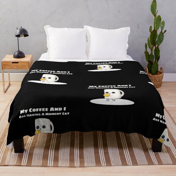 Item preview, My Coffee And I Are Having A Moment Cat designed and sold by PrintexDesigns.