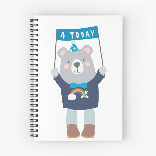 Item preview, Happy Fourth (4th) Birthday designed and sold by LouiseFranksArt.