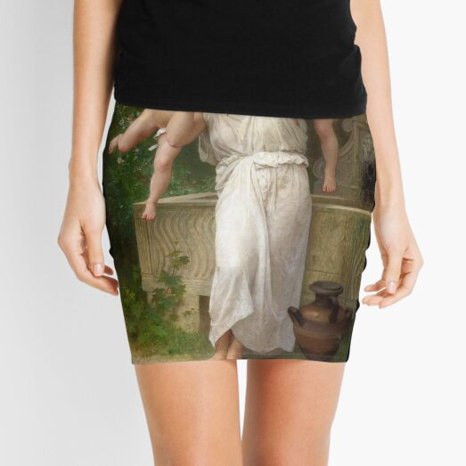 Realism Renaissance Famous Paintings: Youth, 1893, William-Adolphe Bouguereau Mini Skirt