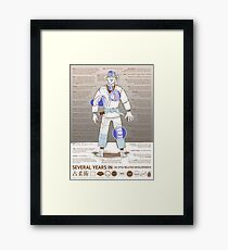 BJJ - Several Years In - Sepia Framed Print