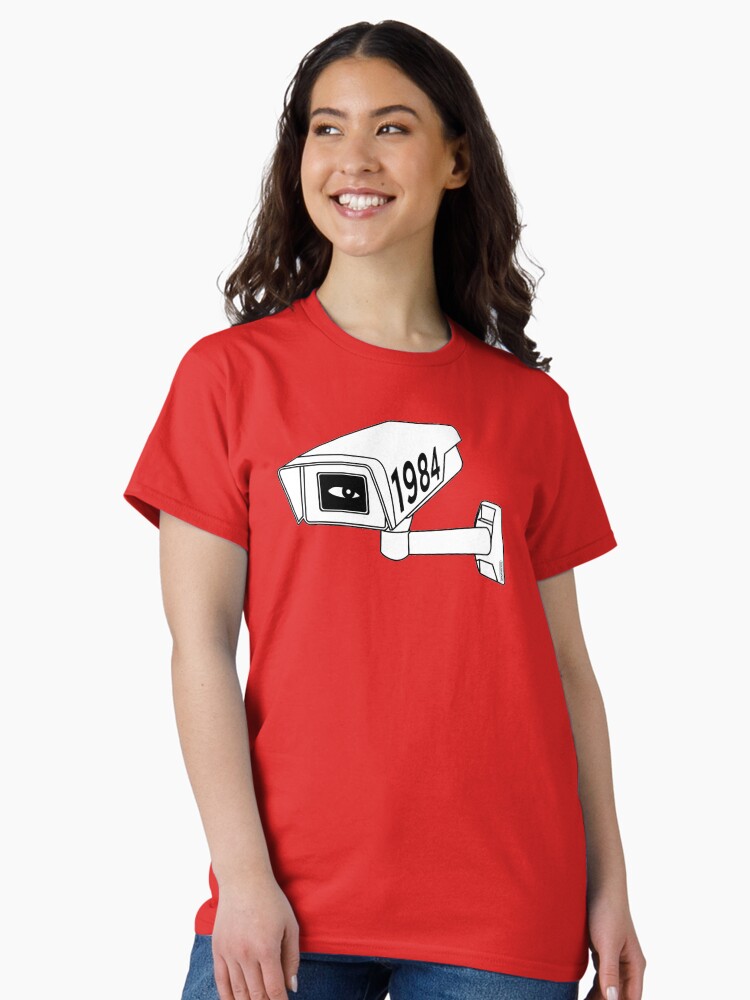 Thumbnail 1 of 7, Classic T-Shirt, CCTV - George Orwell 1984 designed and sold by thedrumstick.