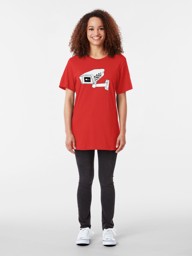 Alternate view of CCTV - George Orwell 1984 Slim Fit T-Shirt