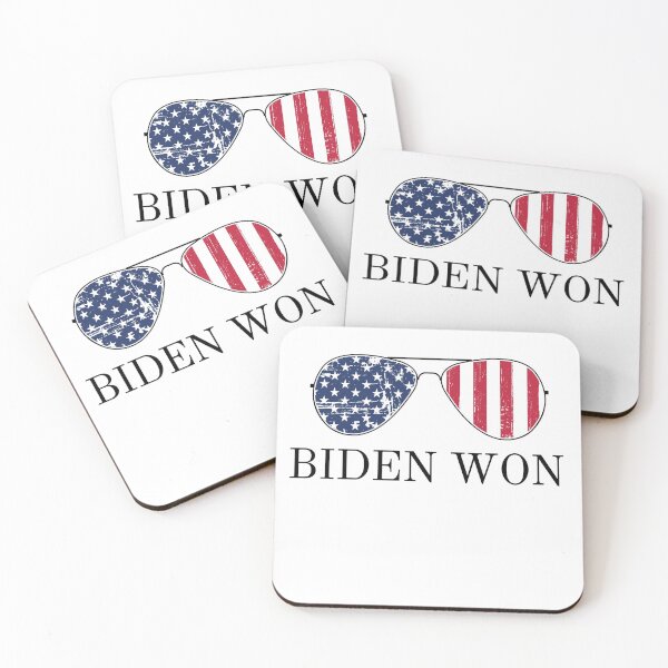 Item preview, Joe Biden "Biden Won" Aviator Sunglasses Patriotic Political Quote Humor designed and sold by ZEROXCOOL.