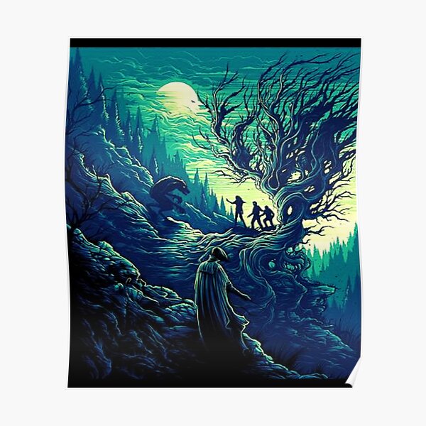 Arbre Magique Vert Poster