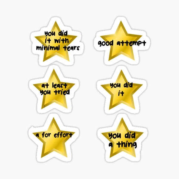 You Sure Did That Thing Gold Star Sticker for Sale by