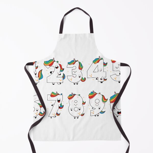 Item preview, Cute Unicorn Numbers Cartoon Illustration designed and sold by SSK Designs.