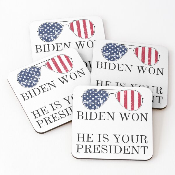 Item preview, Joe Biden "He Is Your President" Aviator Sunglasses Patriotic Political Quote Humor designed and sold by ZEROXCOOL.