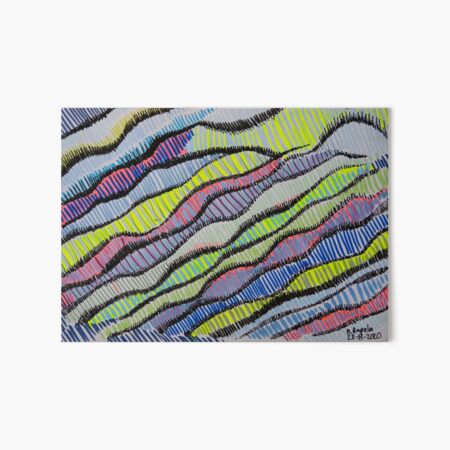 Waves of colors Art Board Print
