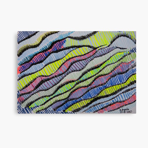 Waves of colors Canvas Print