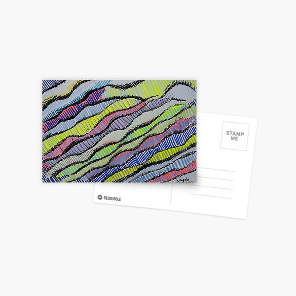 Waves of colors Postcard
