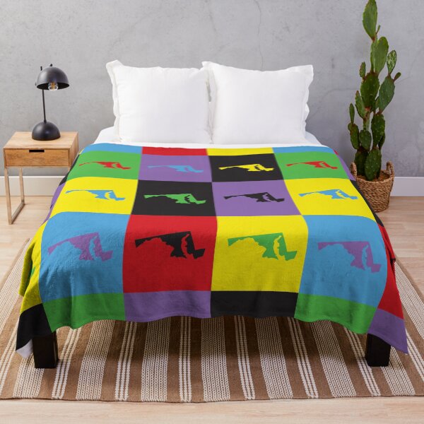 Item preview, Maryland Retro Pop Art Pattern designed and sold by ValeriesGallery.