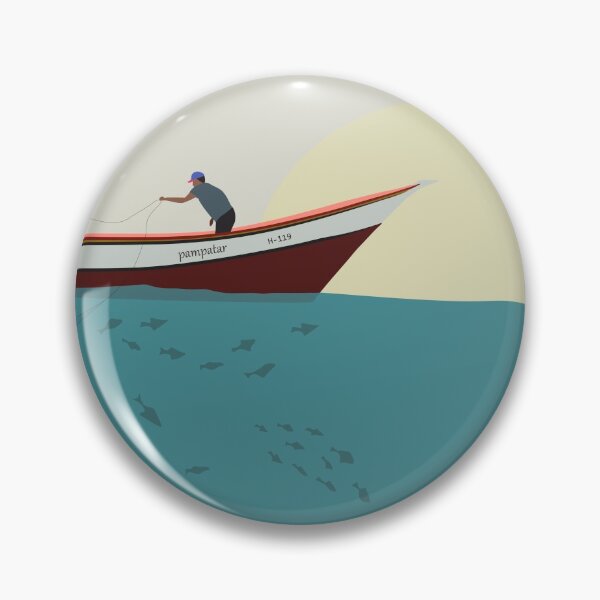 Item preview, artisanal fishing designed and sold by Ilustramery.