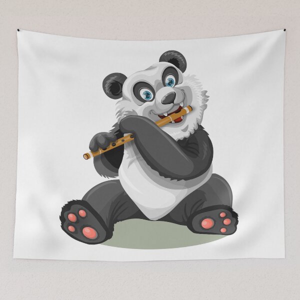 Item preview, Panda Playing the Flute designed and sold by Budwell-Ind.