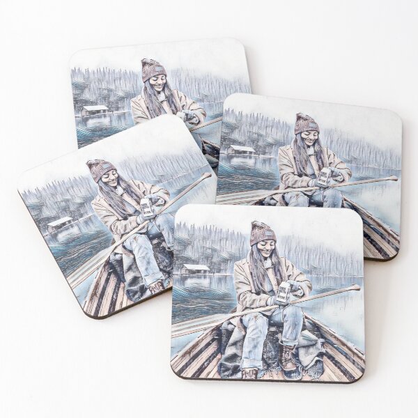 Item preview, GALATHI Winter Coffee on a Canoe - Boats designed and sold by Galathi Designs.
