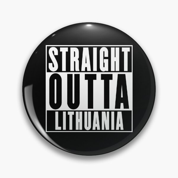 Item preview, Straight Outta Lithuania designed and sold by RandomStuffShop.
