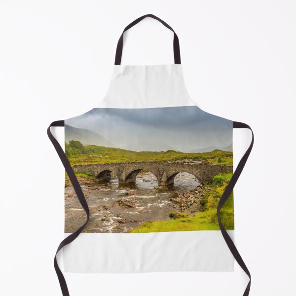 Item preview, Sligachan bridge by the River Sligachan, on a overcast summers morning on the Isle of Skye, Scotland, with the Cuillin Mountains in the background. designed and sold by SnapTPhotograph.