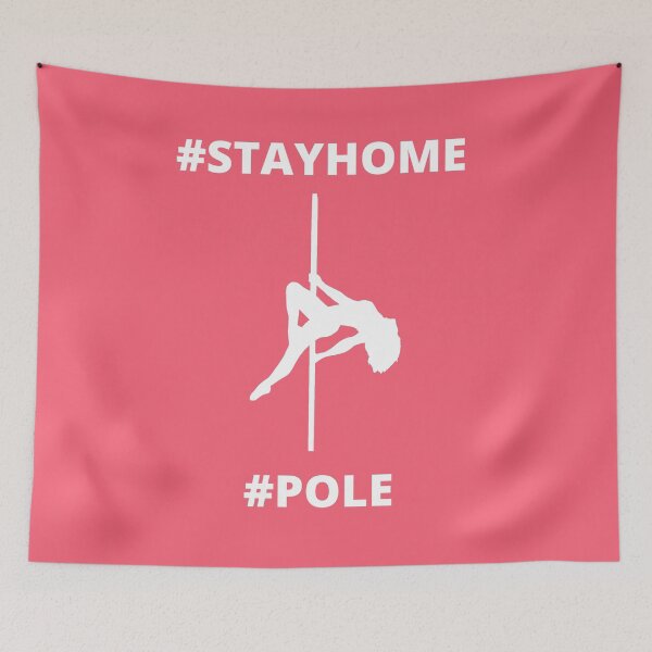 Item preview, Stay Home and Pole Dance Funny tee designed and sold by Mommaspouch.