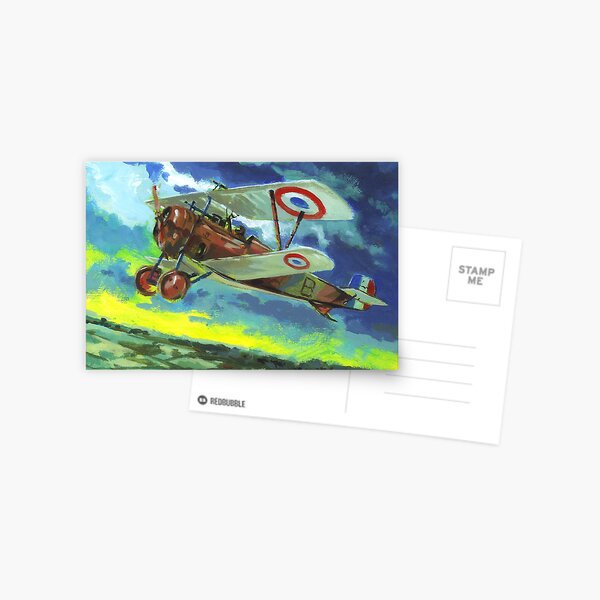 Great War biplane Nieuport 17 Postcard