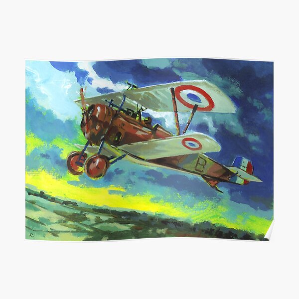 Great War biplane Nieuport 17 Poster