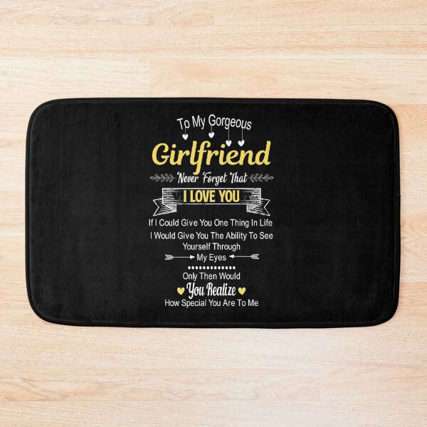 Item preview, To My Gorgeous Girlfriend Never Forget That I Love You : Cute Valentines Day Gifts for Girlfriend Sweetheart Wifey Wife Lover Girl Honey Couples Gifts for Girlfriend From Boyfriend designed and sold by NiceTee21.