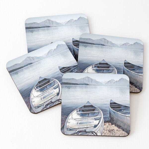 Item preview, GALATHI Winter Canoes between the Mountains - Boats designed and sold by Galathi Designs.