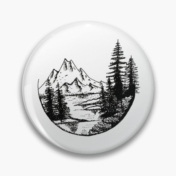 Item preview, Vintage Mountain Etch designed and sold by VergiliusDesign.