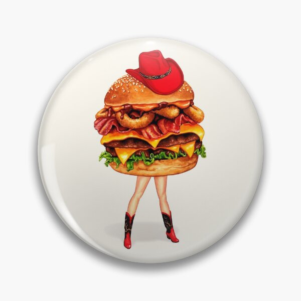 Item preview, Rodeo Burger Cowgirl Pin-Up designed and sold by Kelly  Gilleran.