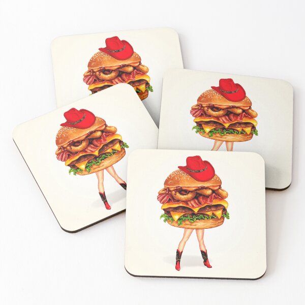 Item preview, Rodeo Burger Cowgirl Pin-Up designed and sold by Kelly  Gilleran.