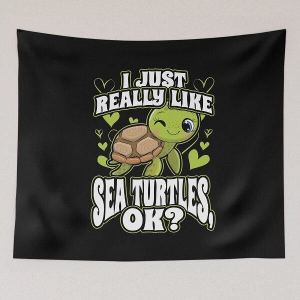 Item preview, I Just Really Like Sea Turtles OK Animal Nature Lover designed and sold by Hananiah Merch.