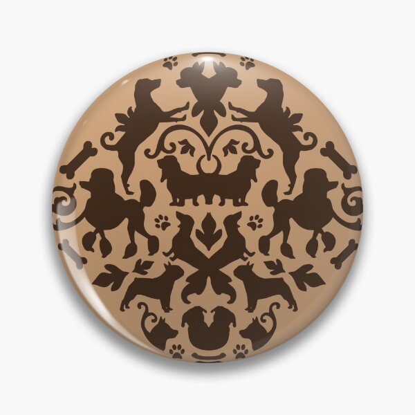 Item preview, Dog Damask designed and sold by PeachPaisleyPro.