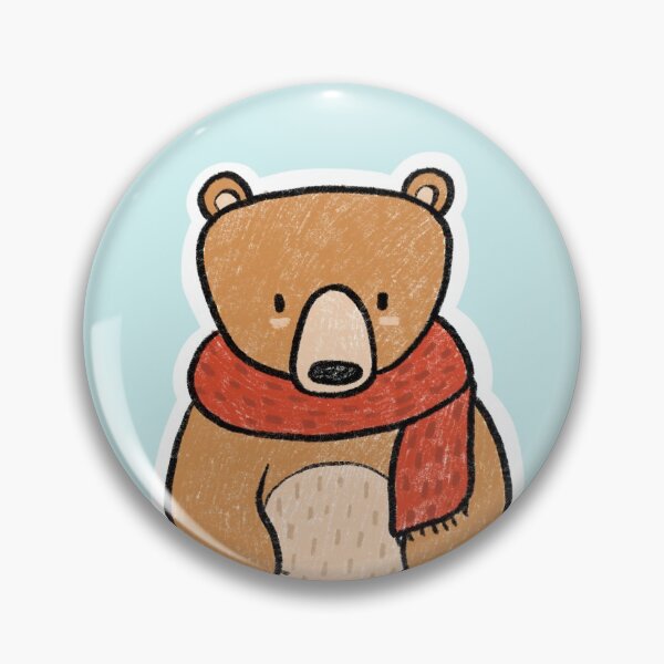 Item preview, Happy Winter Scarf Bear designed and sold by bassoongirl123.