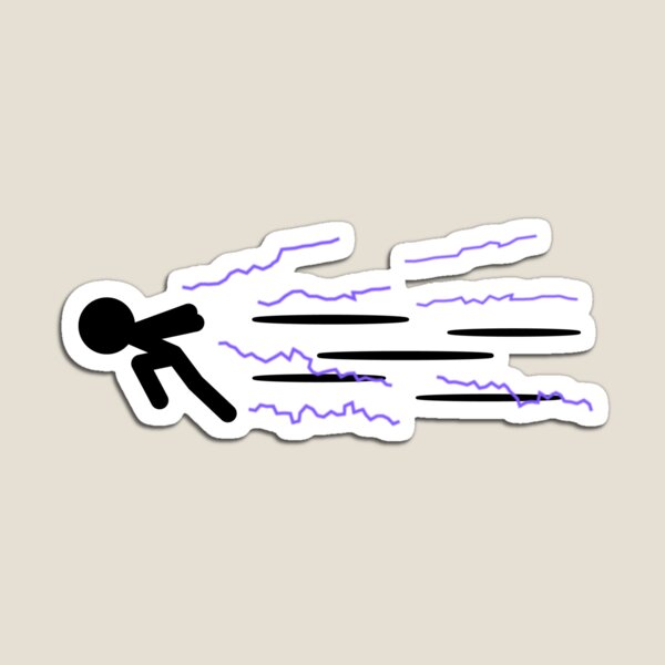Item preview, Stickman running superspeed stickfigure designed and sold by Twonumbernines.