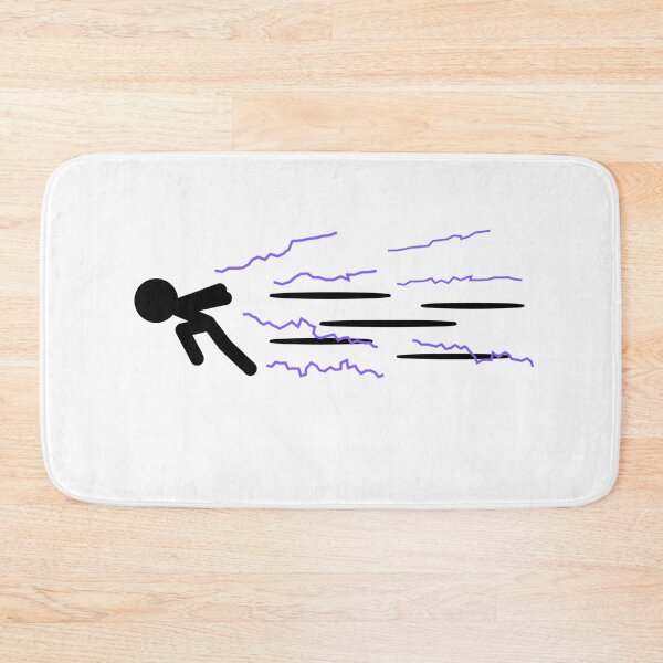 Item preview, Stickman running superspeed stickfigure designed and sold by Twonumbernines.