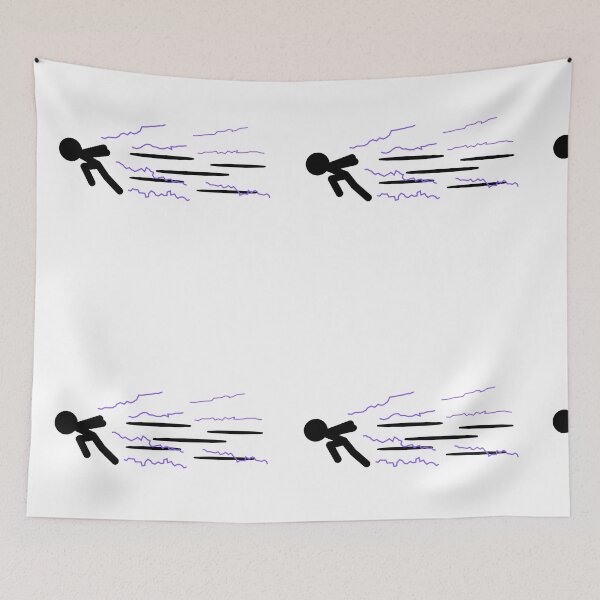 Item preview, Stickman running superspeed stickfigure designed and sold by Twonumbernines.