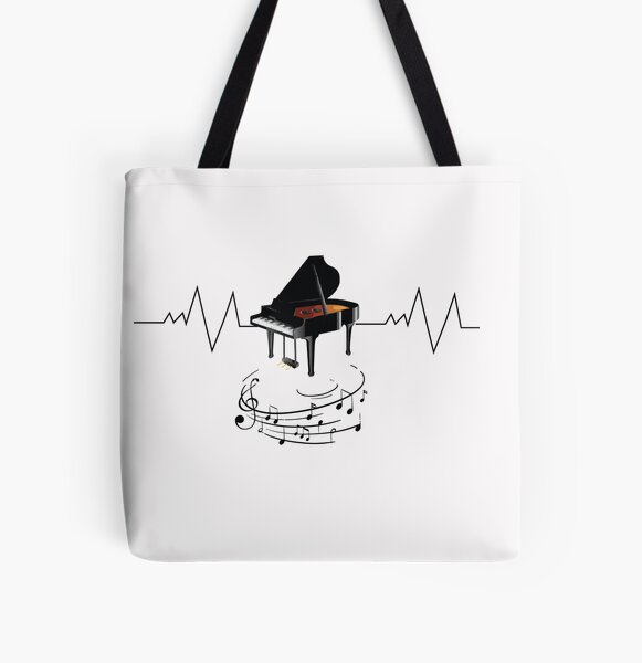 Piano Tote Bag Music Tote Bag Piano Lover Gift Bag Musician 