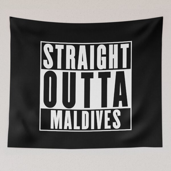 Item preview, Straight Outta Maldives designed and sold by RandomStuffShop.