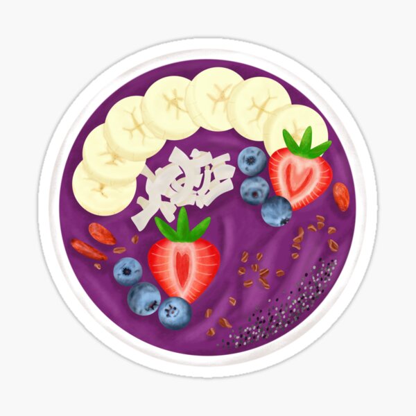 Item preview, Smoothie Acai Fruit Bowl Purple designed and sold by onepiconetreat.
