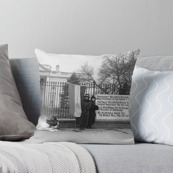 Item preview, Suffragettes Protesting Woodrow Wilson Outside The White House - 1918 designed and sold by warishellstore.