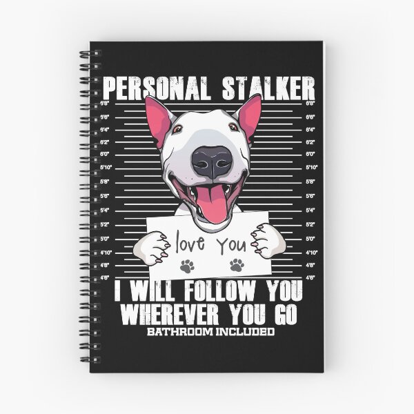 Item preview, Funny Bull Terrier Stalker Cartoon Gift designed and sold by MrEddie10.