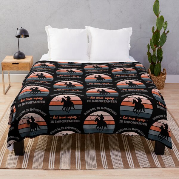 Item preview, School is important but team roping is importanter - a retro vintage design designed and sold by AnnaMelekhina.