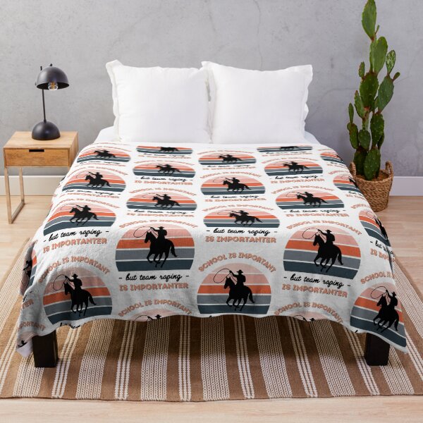 Item preview, School is important but team roping is importanter - a retro vintage design designed and sold by AnnaMelekhina.