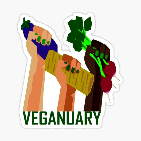 Veganuary Sticker