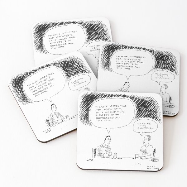 Item preview, If It Wasn't For Anxiety, I'd Be Depressed All the Time Cartoon designed and sold by MBpictures.