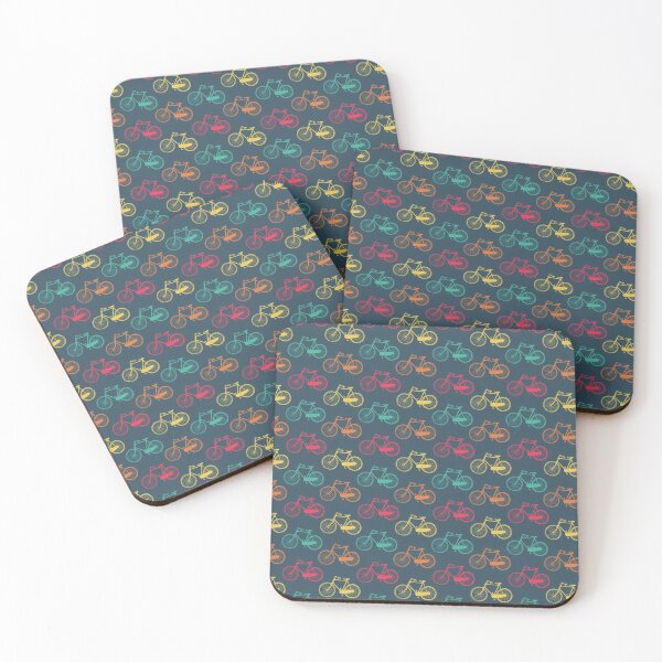 Item preview, Retro Rainbow Bicycle Pattern designed and sold by SharksOnShore.