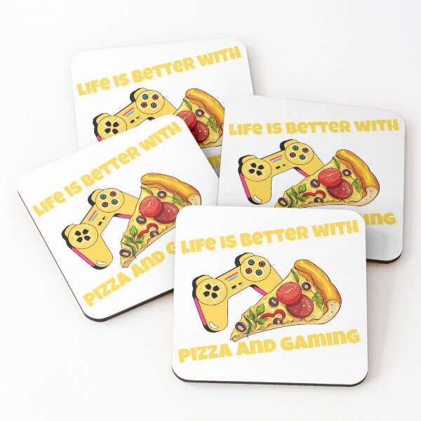Item preview, Life Is Better With Pizza And Gaming - Controller And Pizza designed and sold by PandaSoul.
